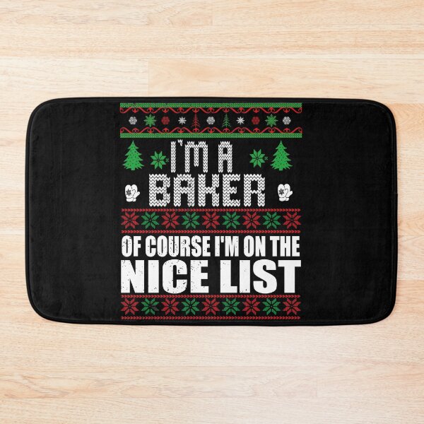 Item preview, Christmas Baker Shirt | I'm A Baker Of Course I'm On The Nice List | Xmas Baking Ugly Sweater Gift designed and sold by ilias13.