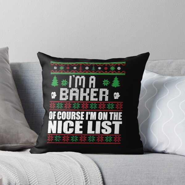 Item preview, Christmas Baker Shirt | I'm A Baker Of Course I'm On The Nice List | Xmas Baking Ugly Sweater Gift designed and sold by ilias13.