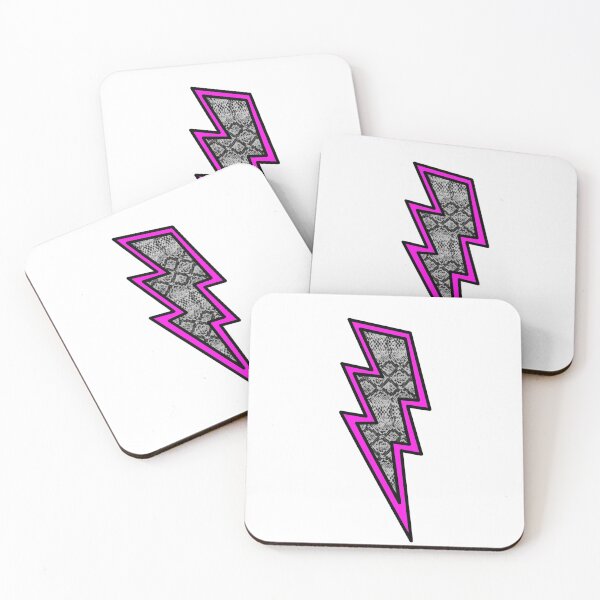 Item preview, Snake Skin Pink Lightning Bolt designed and sold by AHTdesigns.