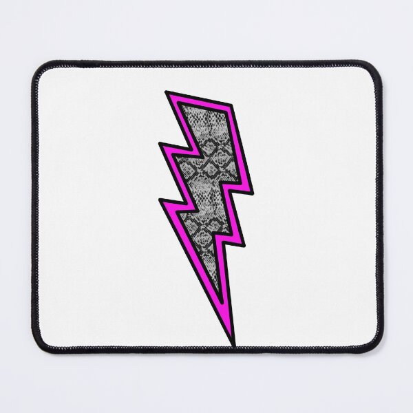 Item preview, Snake Skin Pink Lightning Bolt designed and sold by AHTdesigns.
