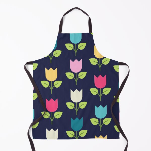 Item preview, Tulip pattern. Floral pattern. Navy. Colorful designed and sold by ABInspired.