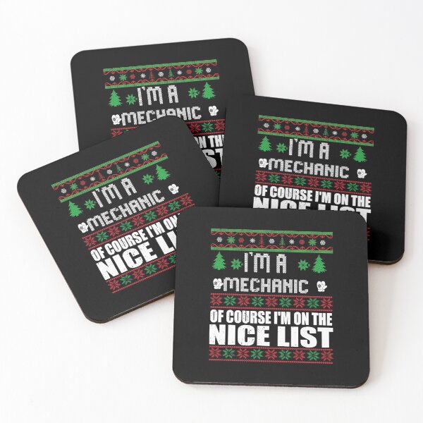 Item preview, Christmas Mechanic Shirt | I'm A Mechanic Of Course I'm On The Nice List | Technician Ugly Sweater Gift designed and sold by ilias13.