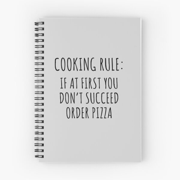 Item preview, Cooking rule. If at first you don't succeed order pizza designed and sold by wondrous.