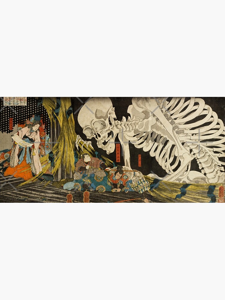 Mitsukuni Defying the Skeleton Spectre Invoked by Princess Takiyasha -  Utagawa Kuniyoshi | Photographic Print