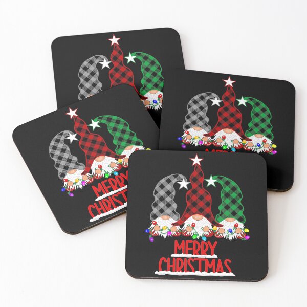 Item preview, Gnome Christmas Lights Buffalo Plaid designed and sold by Tetete.