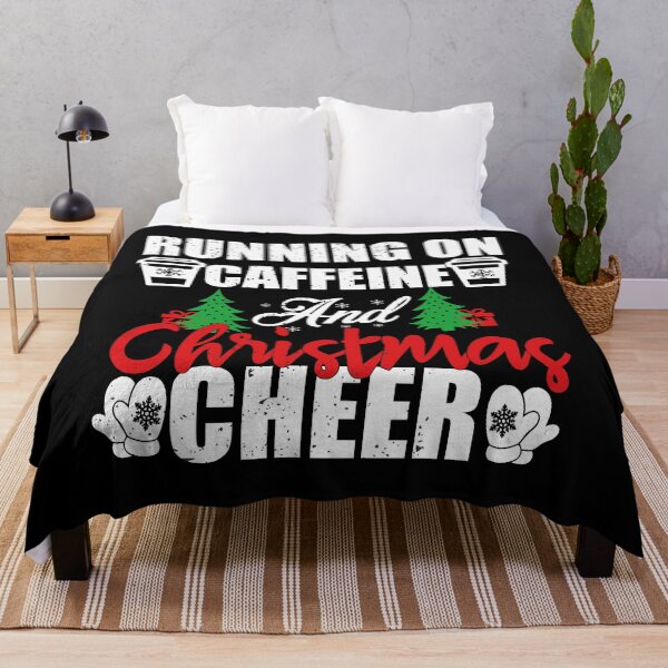 Item preview, Christmas Coffee Shirt | Running On Caffeine And Christmas Cheer | Funny Xmas Coffee Lover Gift designed and sold by ilias13.