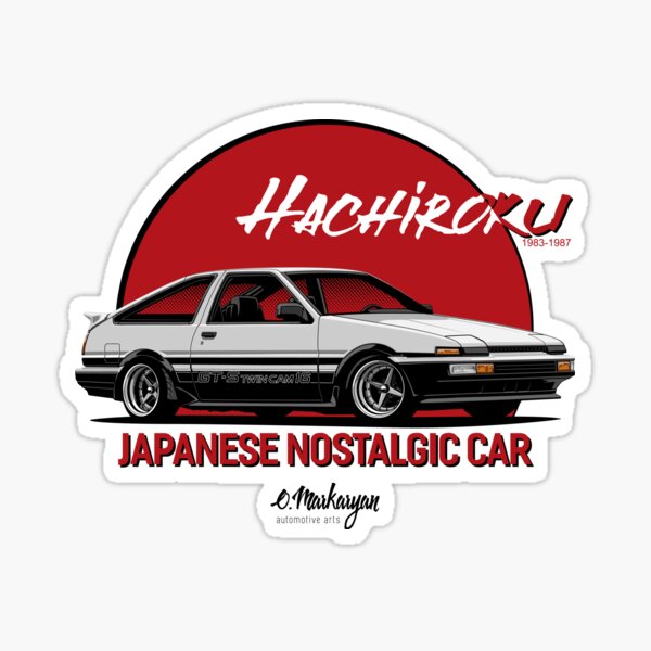 Panda TOYOTA AE86 TOYOTA Black Limited Full Decal Sticker Kit Levin