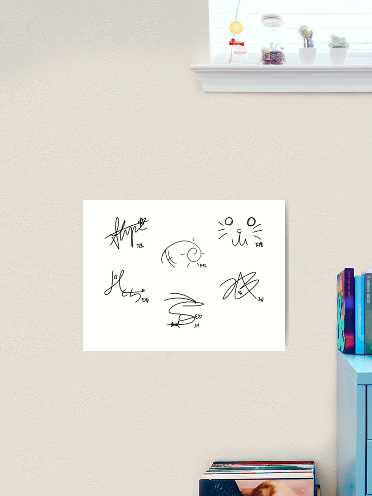p1harmony ソウル SOUL 直筆 サイン ポラロイド Image of Soul's Signature (P1Harmony)