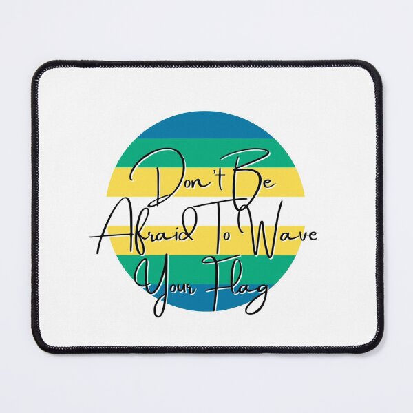 Non-Binary Boy Pride Wave Your Flag Mouse Pad