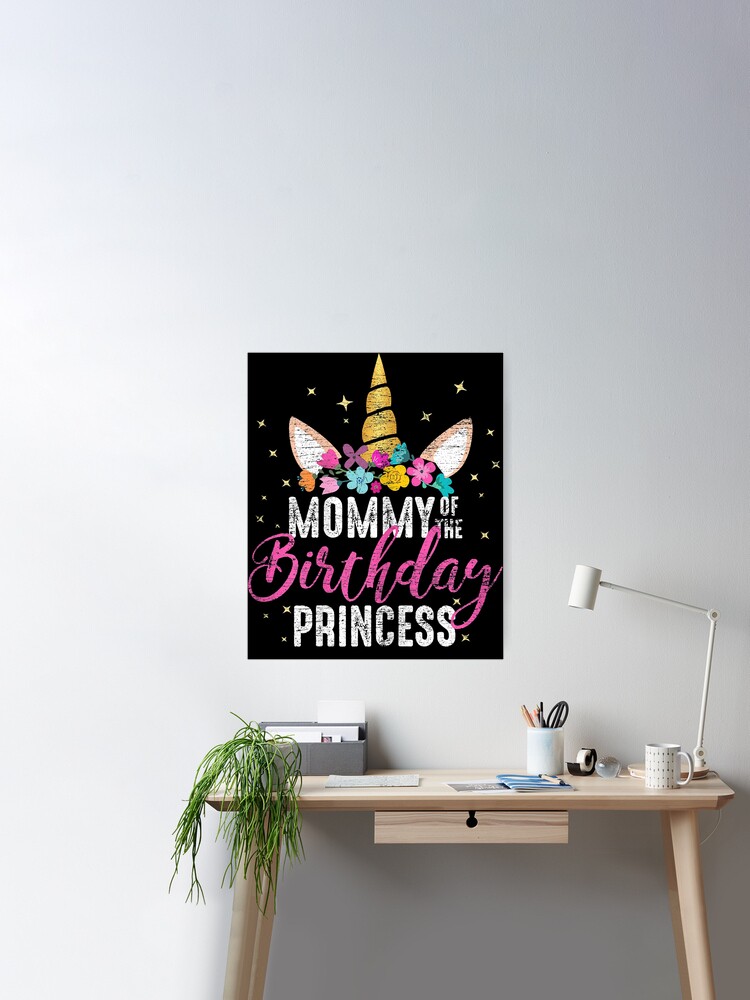 Mommy Of The Birthday Princess Girl Flossing Unicorn Mom Mug