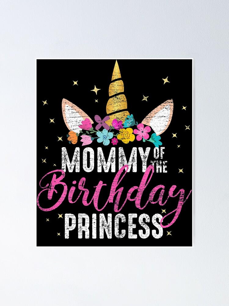 Mommy Of The Birthday Princess Girl Flossing Unicorn Mom Mug