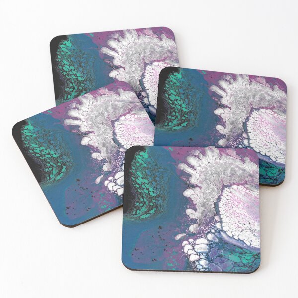 Item preview, Otherworldly Shores - Acrylic Pour designed and sold by HandmadeHill.