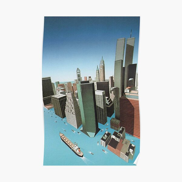 Guy Billout Skyscrapers Poster