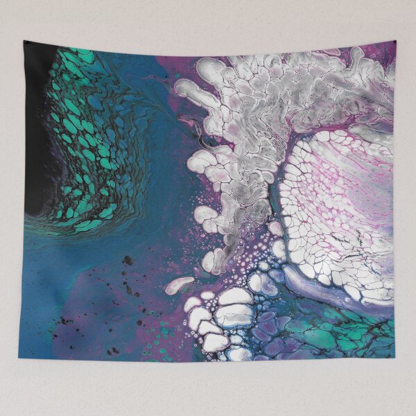 Item preview, Otherworldly Shores - Acrylic Pour designed and sold by HandmadeHill.
