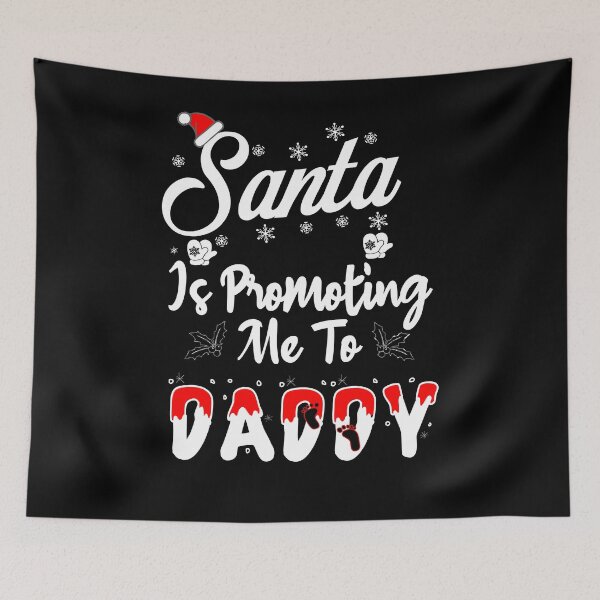 Item preview, Christmas Pregnancy Announcement Shirt | Santa Is Promoting Me To Daddy | Future Dad To Be Gift designed and sold by ilias13.