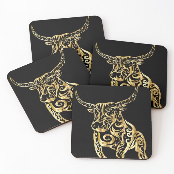 Item preview, The Charging Golden Bull Abstract designed and sold by Dumelang.