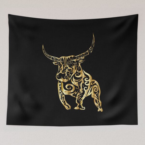 Item preview, The Charging Golden Bull Abstract designed and sold by Dumelang.