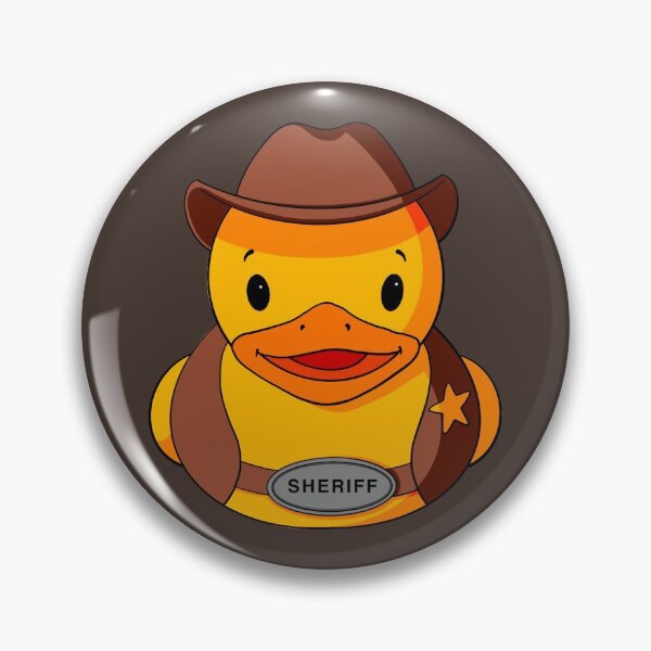 Artikelvorschau, Sheriff-Badeente entworfen und verkauft von Alisha Ober Designs.
