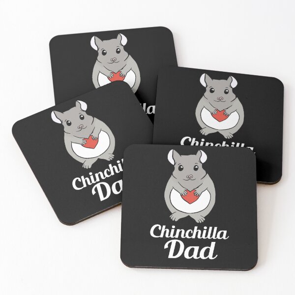 Item preview, Chinchilla Dad: Chinchilla with Heart for Chinchilla Lovers, White designed and sold by Mochi-Merch.