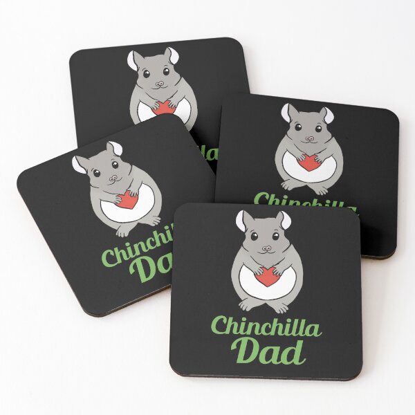 Item preview, Chinchilla Dad: Chinchilla with Heart for Chinchilla Lovers, Green designed and sold by Mochi-Merch.