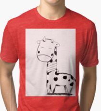 Injured Giraffe Tri-blend T-Shirt