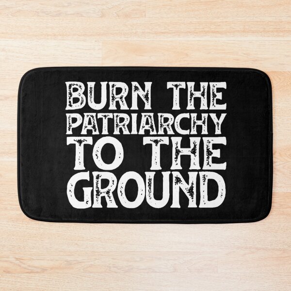 Item preview, Irreverent Truths: Burn the patriarchy to the ground (distressed white text) designed and sold by Ofeefee.
