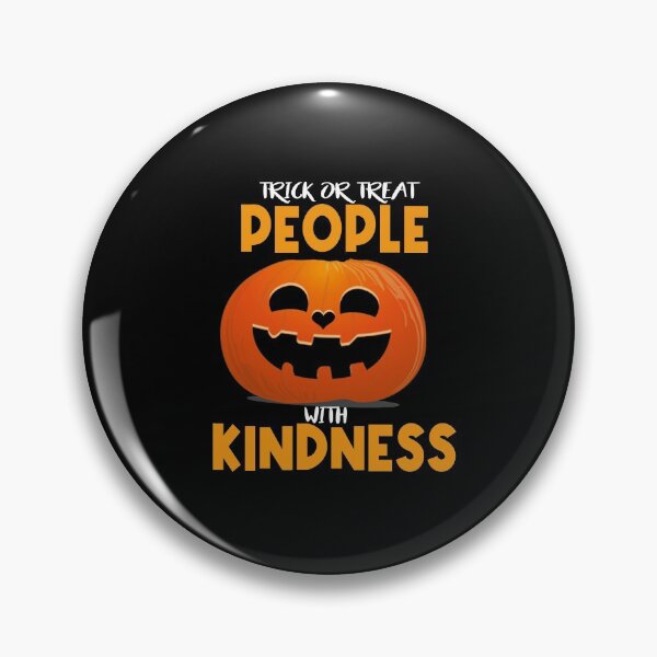 Item preview, Trick or Treat People with Kindness Jack-O-Lantern Happy Halloween Pumpkin designed and sold by OnPurposeMarket.