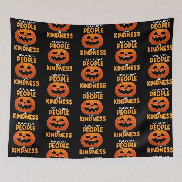 Item preview, Trick or Treat People with Kindness Jack-O-Lantern Happy Halloween Pumpkin designed and sold by OnPurposeMarket.