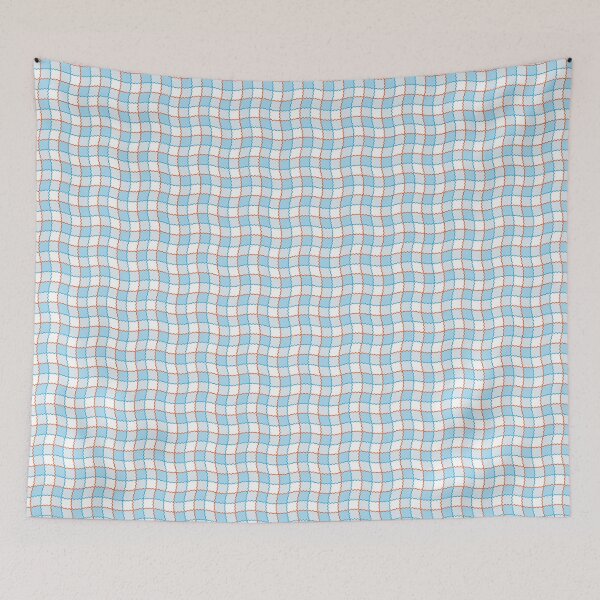 Item preview, Blue and white checkered pattern designed and sold by Osting.