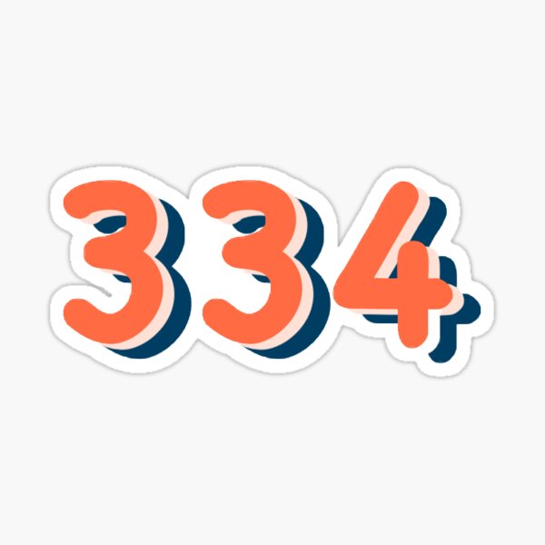 Area Code 334 Stickers for Sale | Redbubble