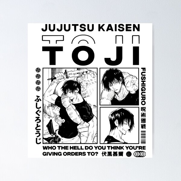 Jojo, Jujutsu Anime Manga Poster Canva gifts for Him japanese