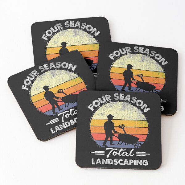 Item preview, Four Season Total Landscaping Vintage Retro Sunset Gardeners designed and sold by LAXIR.