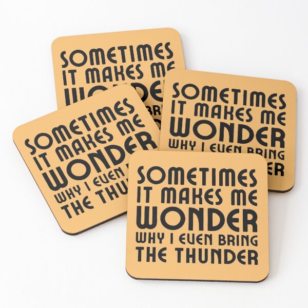 Item preview, Sometimes it makes me wonder (black text) designed and sold by Ofeefee.