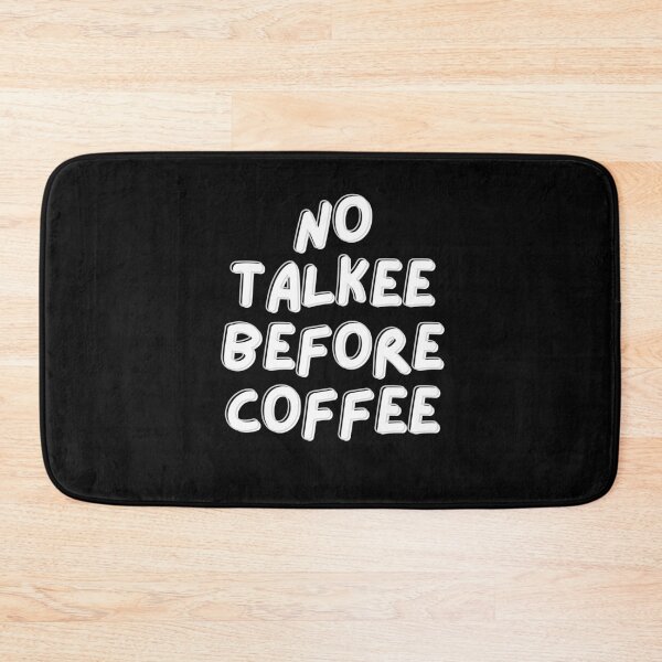Item preview, No Talkee Before Coffee Stickers designed and sold by Paper Hearteu.