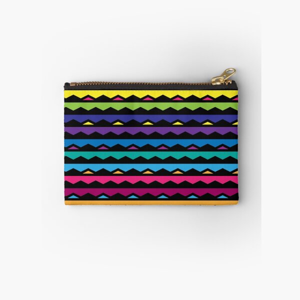 Item preview, Black and rainbow zigzag stripes pattern designed and sold by Osting.