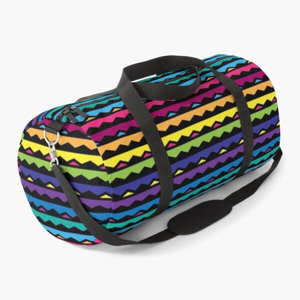 Item preview, Black and rainbow zigzag stripes pattern designed and sold by Osting.