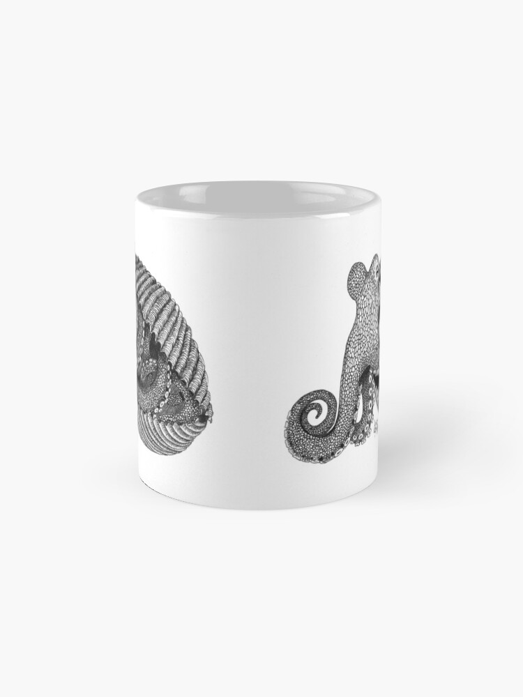 Thumbnail 4 of 6, Coffee Mug, Octopus in a shell designed and sold by lucyluart.