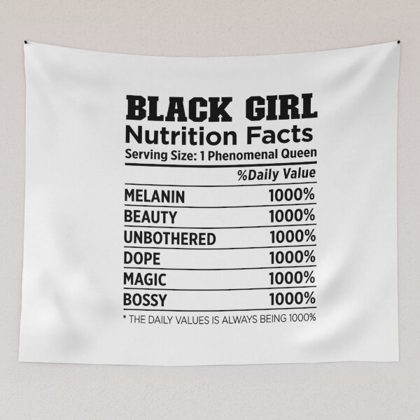 Item preview, BLACK GIRL NUTRITION FACTS  designed and sold by DiscoVibes.