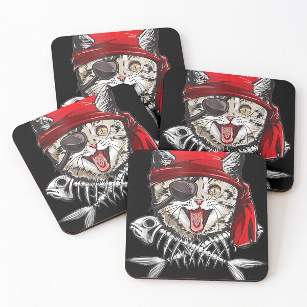 Item preview, Cat Pirate Jolly Roger Flag Skull and Crossbones designed and sold by Flamingo92.