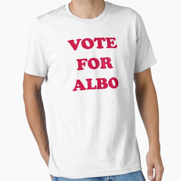 Vista previa del artículo con la obra «Vota por Albo [Worn Look]», diseñado y vendido por politicalamity.