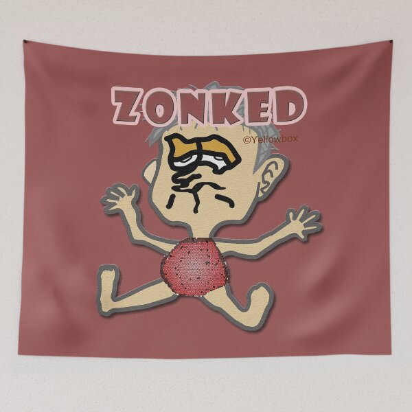 Item preview, Zonked man - Yellowbox ink painting designed and sold by twyellowbox.