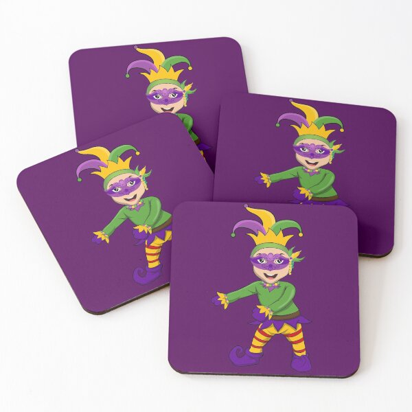 Item preview, Flossing Boy Mardi Gras Shirt, Funny Jester New Orleans designed and sold by evaspark.