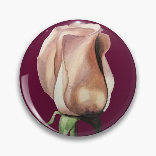 Item preview, Watercolor Rose Bud Painting  designed and sold by Lady-Lilac.