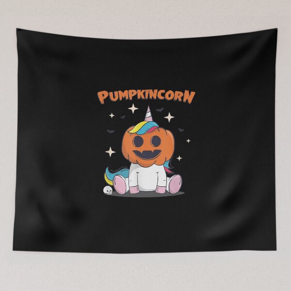Item preview, Pumpkincorn funny cute unicorn wearing pumpkin halloween designed and sold by KimHolleyn.