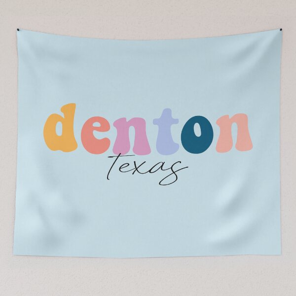Item preview, denton texas groovy rainbow designed and sold by sourpanda.