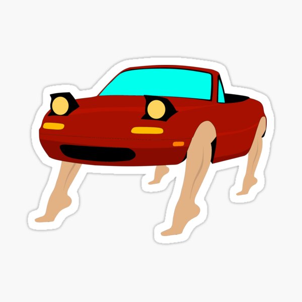 Item preview, miata with legs designed and sold by mymiataisbroken.