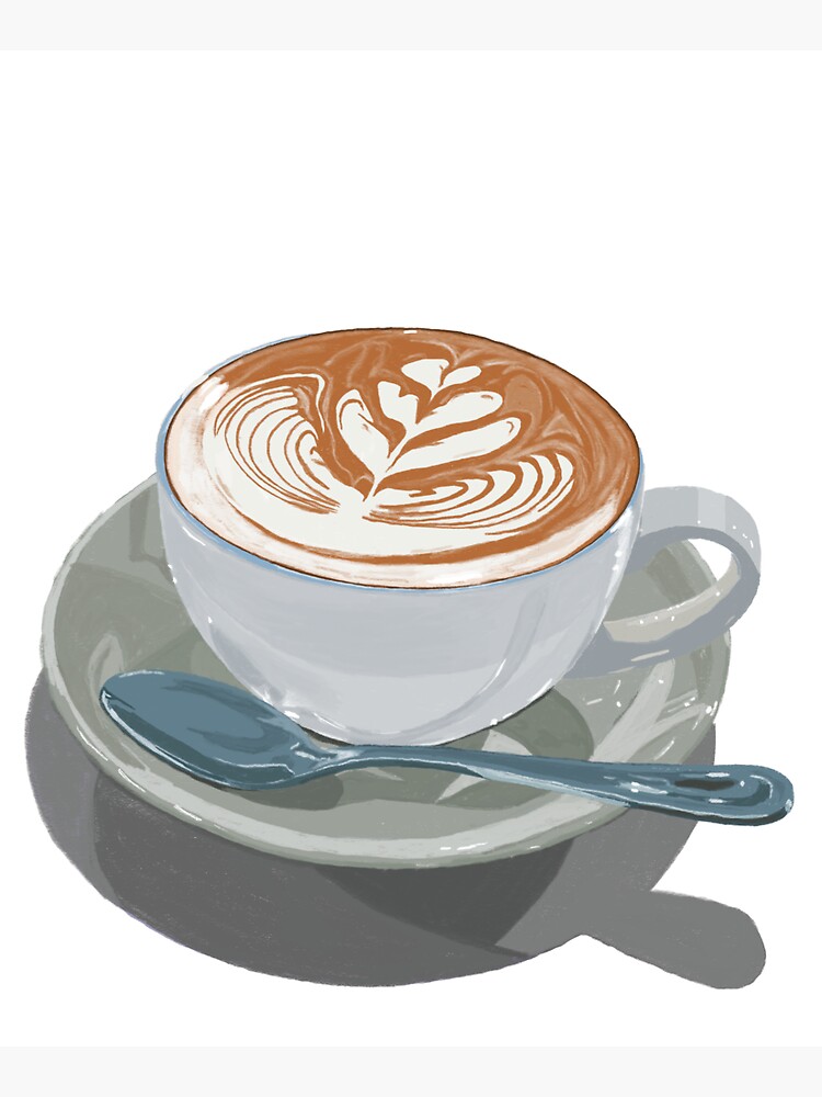 Latte Coffee Art Round Mouse Pad Barista Desk Top Circular 