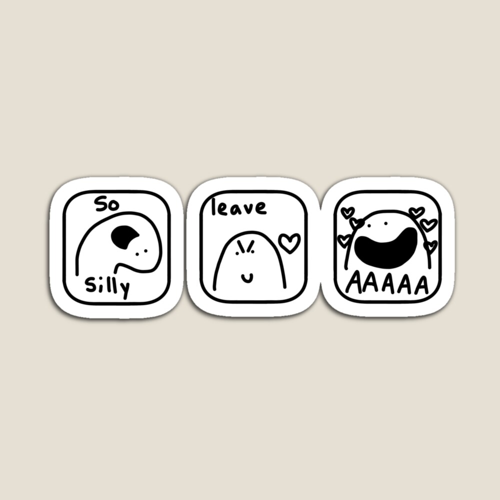 3 silly little goofy doodles | Sticker