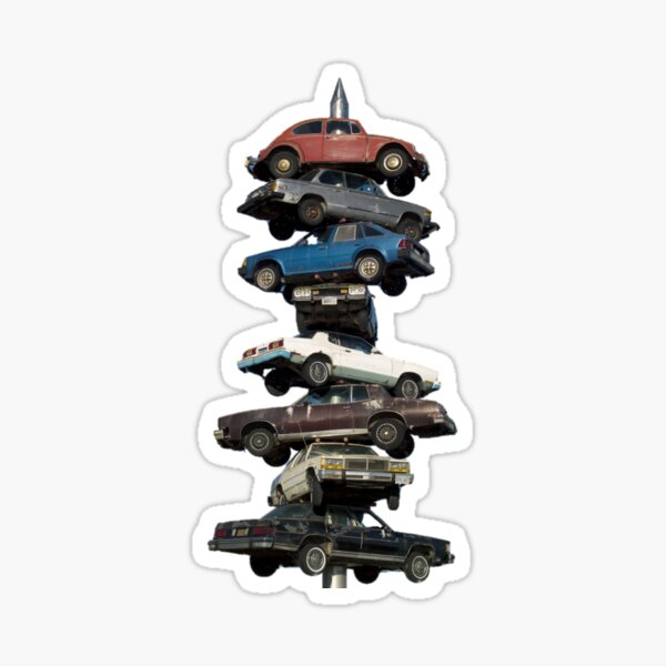 "Get Your Cars Stacked Up!" Sticker for Sale by thxthx Redbubble