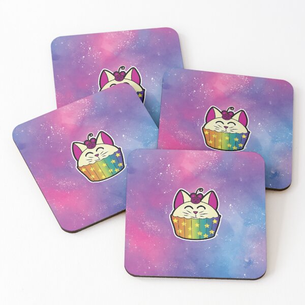 Item preview, Rainbow Catcakes, Baked Cuteness! On Pink and Blue Sky! designed and sold by Ryphna.